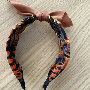 🆕Brown Multi-print Bow Knot Headband🆕